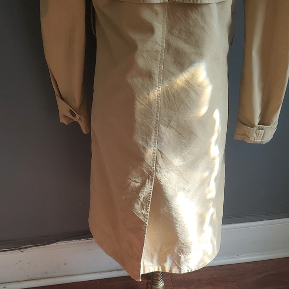 GAP Double-Breasted Tan Trench Coat Size XS - Picture 6 of 17